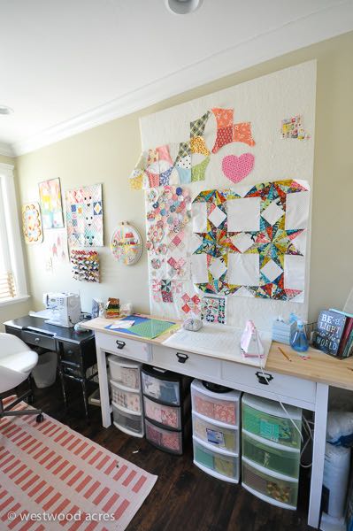 Organizing! My New Sewing Space | A Crafty Fox